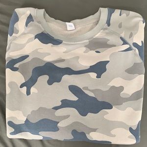 Blue camo sweater